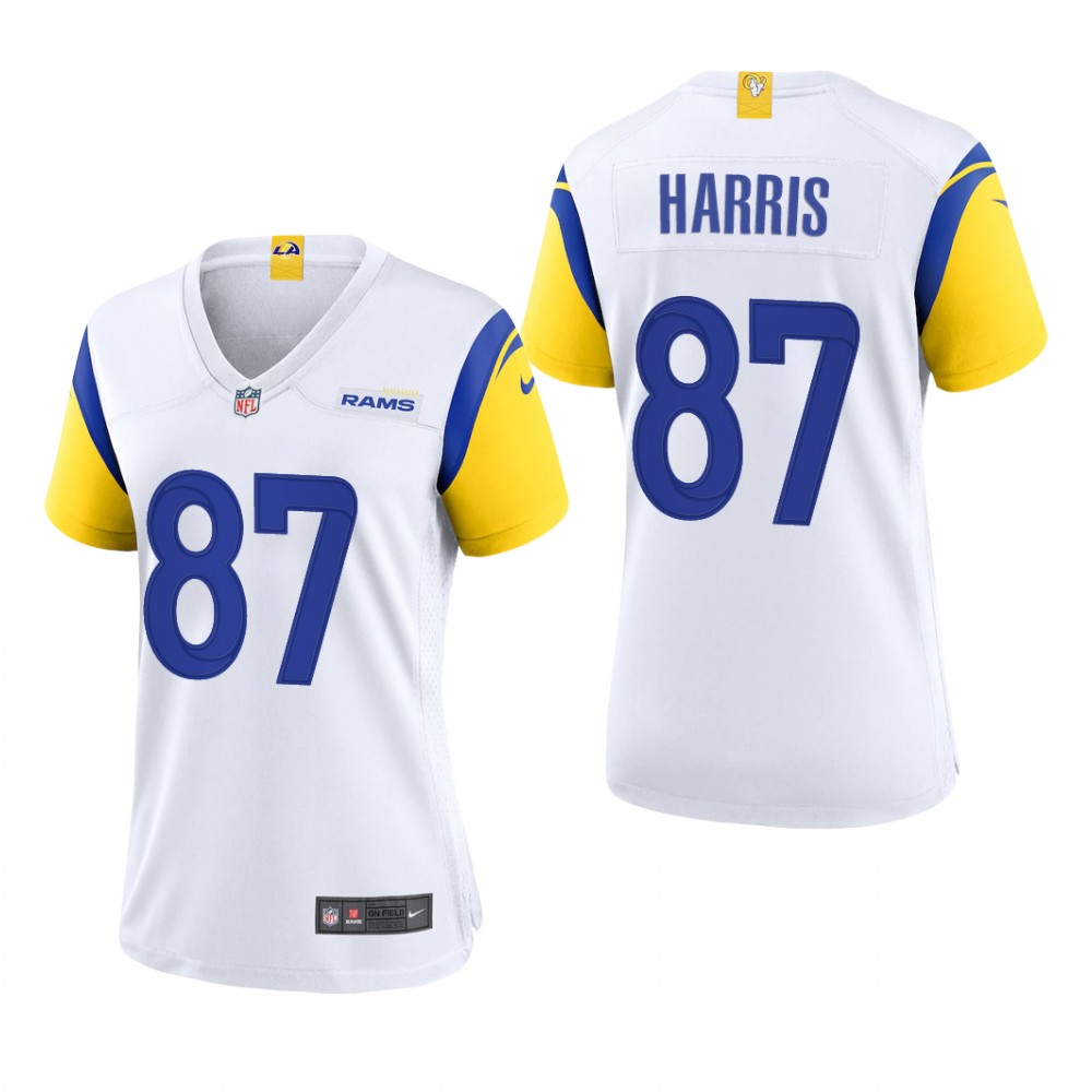 Los Angeles Rams Jacob Harris White Jersey Alternate Game - Women's