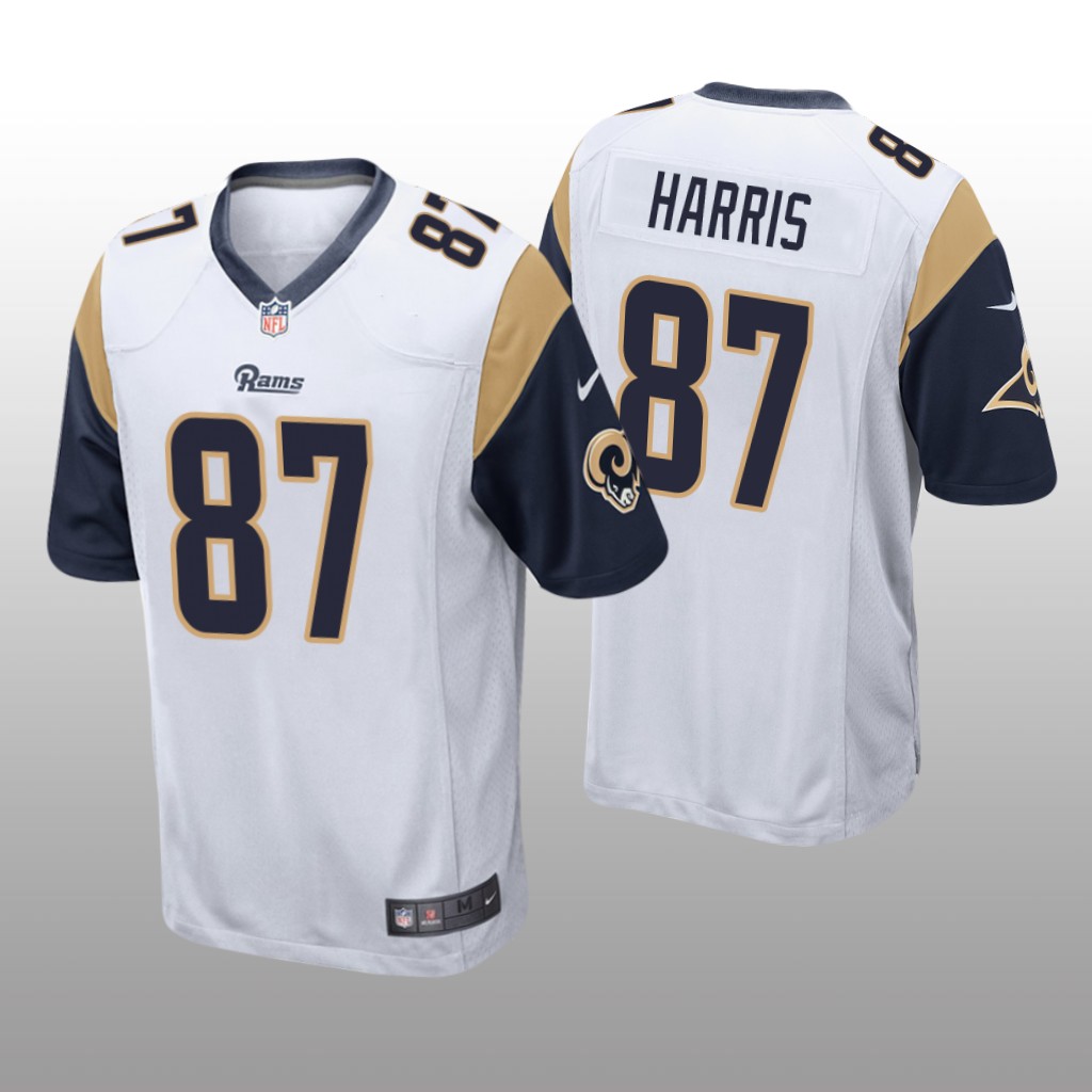 Los Angeles Rams Jacob Harris White Jersey Game - Men's