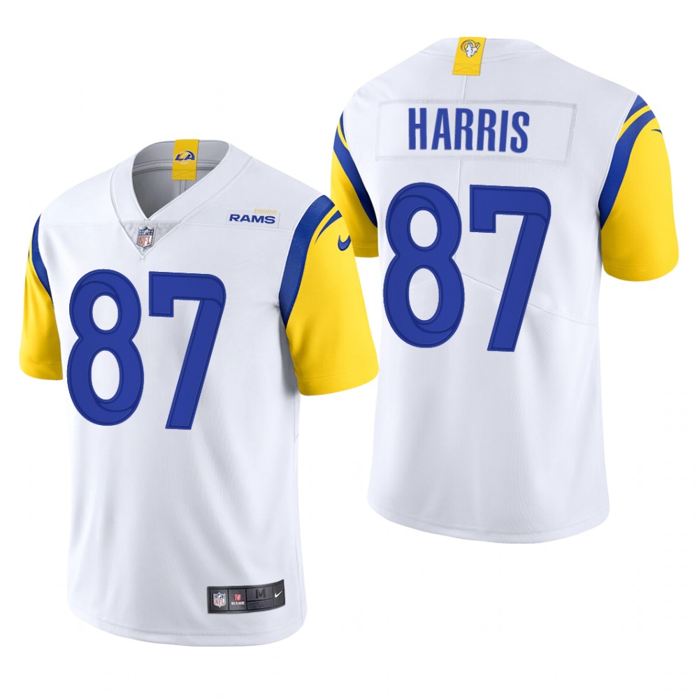 Los Angeles Rams Jacob Harris White Jersey Vapor Limited - Men's