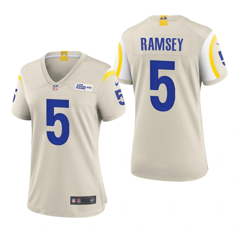 Los Angeles Rams Jalen Ramsey Bone Jersey Game - Women's
