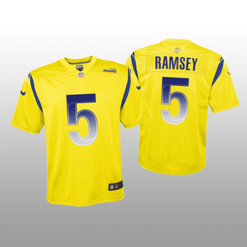 Los Angeles Rams Jalen Ramsey Gold Jersey Inverted Legend - Youth