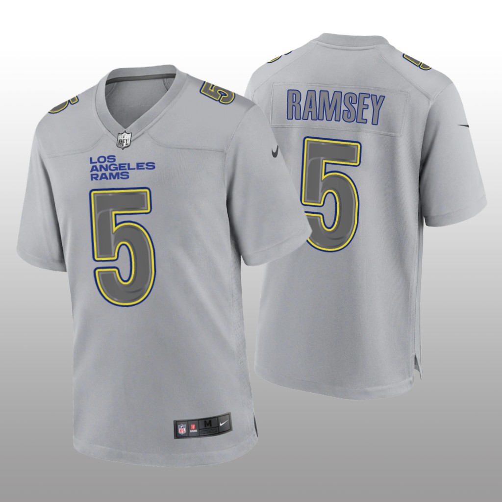 Los Angeles Rams Jalen Ramsey Gray Jersey Atmosphere Fashion Game - Men's