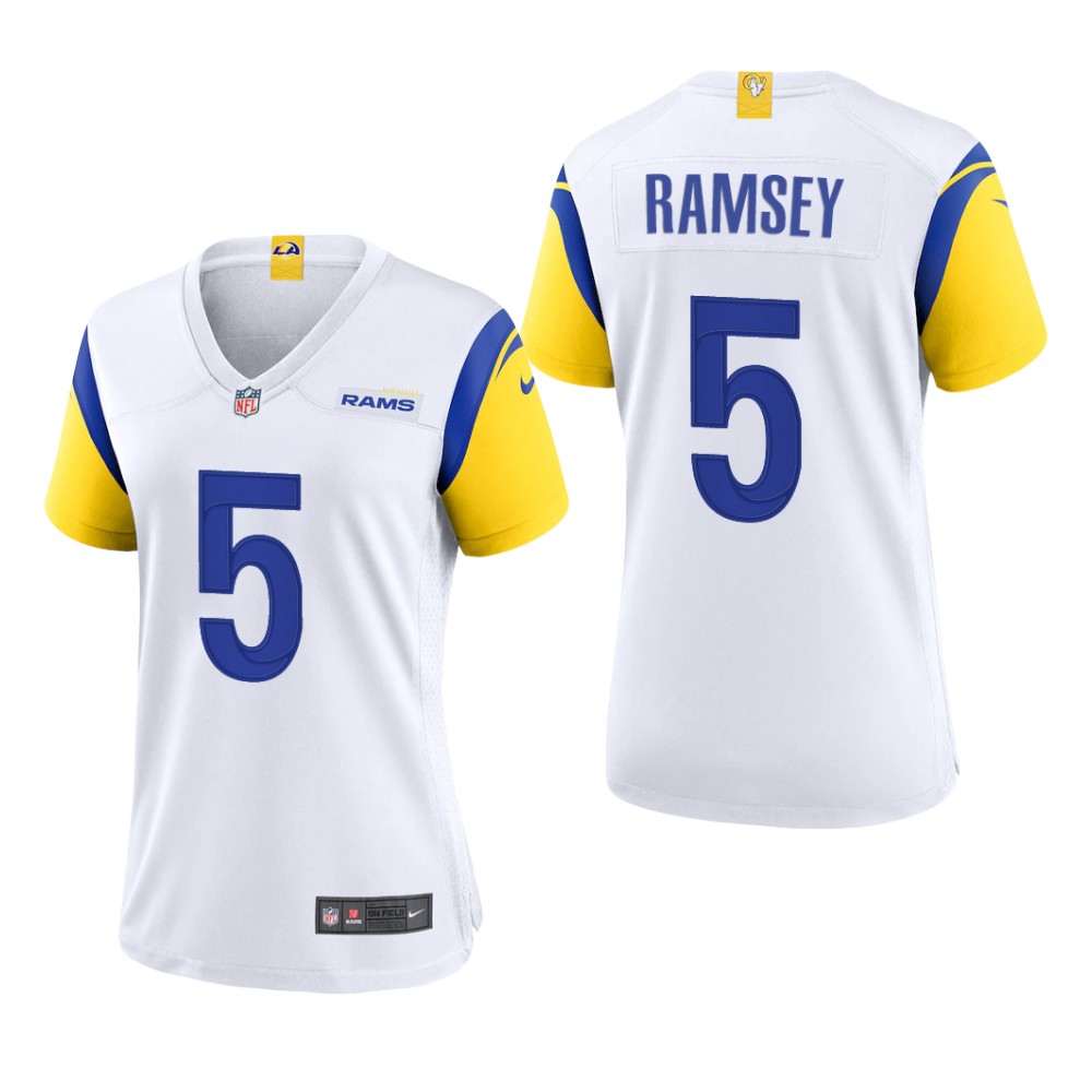 Los Angeles Rams Jalen Ramsey White Jersey Alternate Game - Women's
