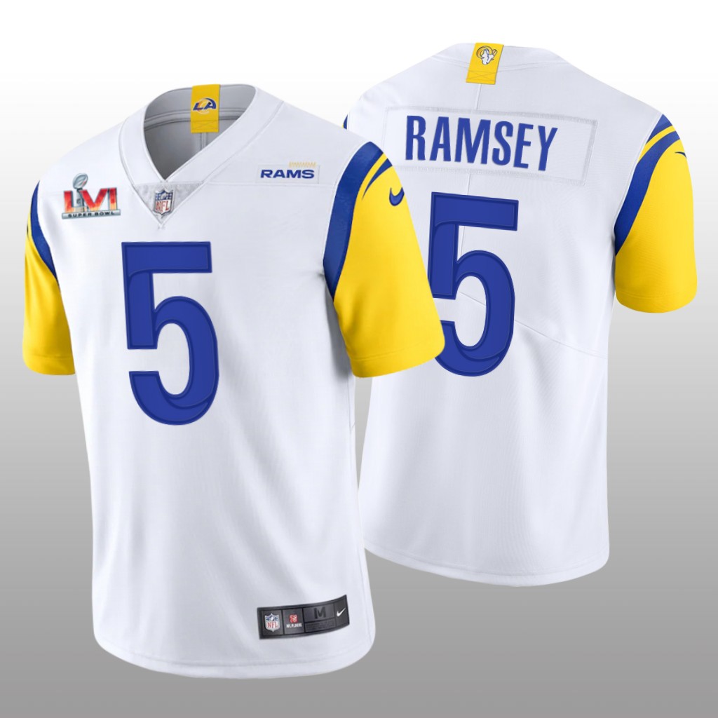 Los Angeles Rams Jalen Ramsey White Limited Jersey Super Bowl LVI