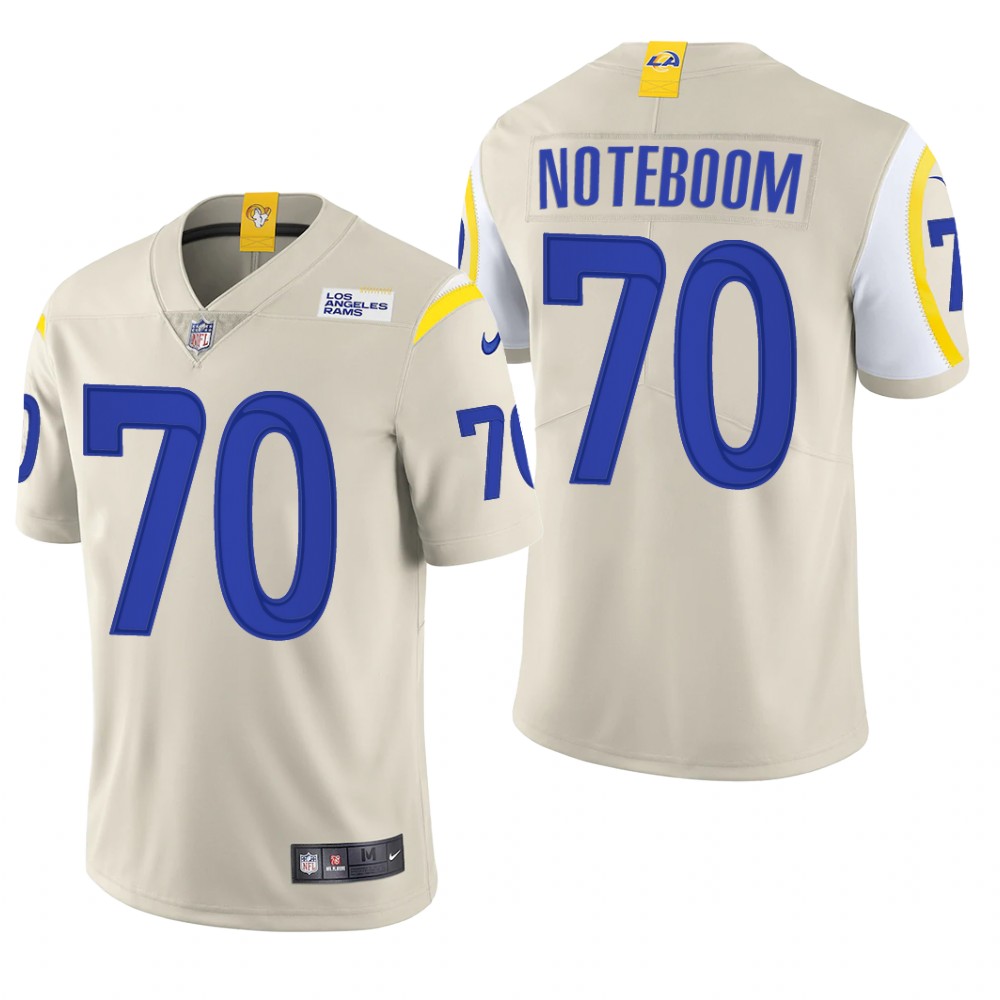 Los Angeles Rams Joseph Noteboom Bone Jersey Vapor Limited - Men's
