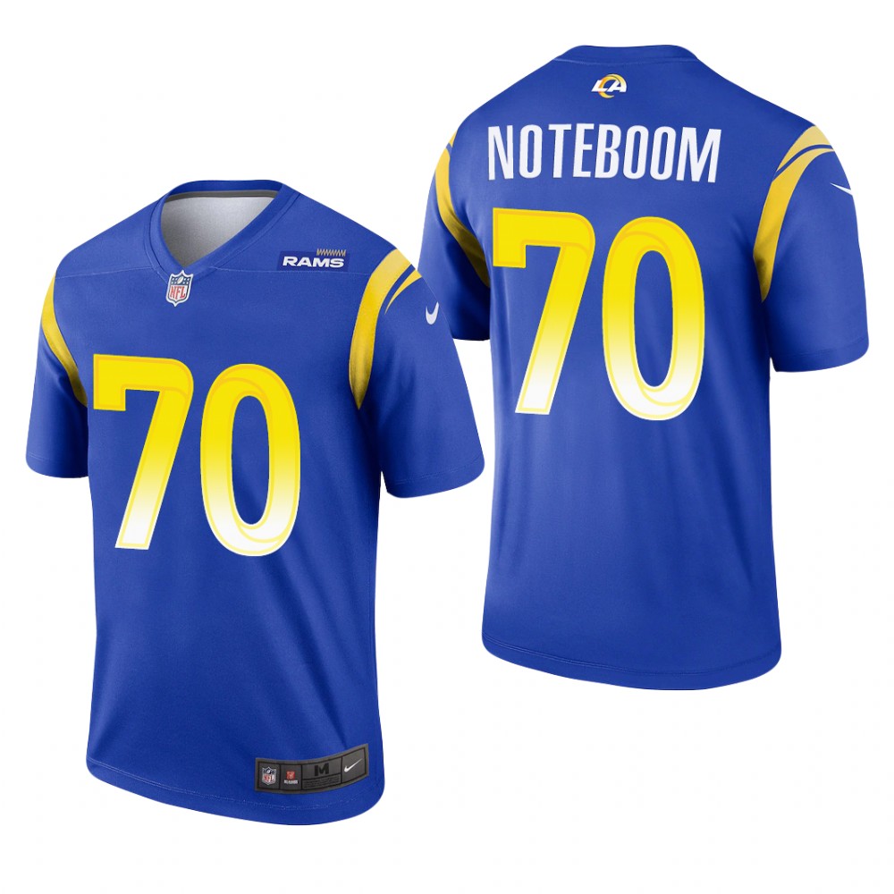 Los Angeles Rams Joseph Noteboom Royal Jersey Legend - Men's