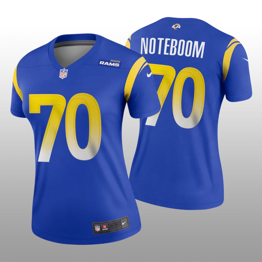 Los Angeles Rams Joseph Noteboom Royal Jersey Legend - Women's