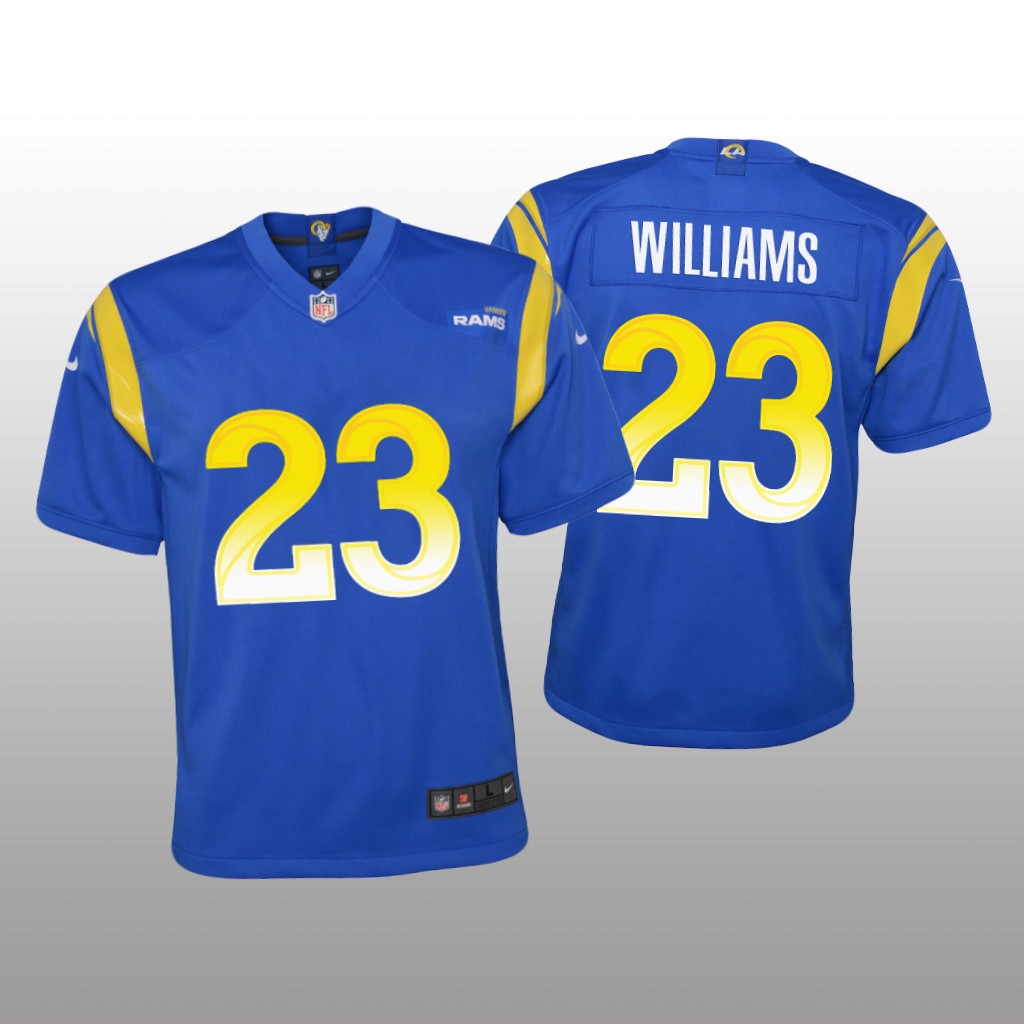 Los Angeles Rams Kyren Williams Royal Jersey Game - Youth