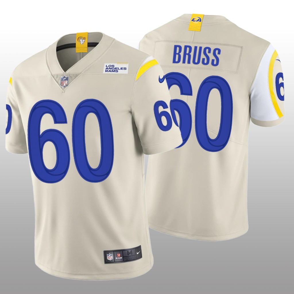 Los Angeles Rams Logan Bruss Bone Jersey Vapor Limited - Men's