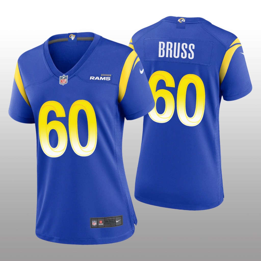 Los Angeles Rams Logan Bruss Royal Jersey Game - Women's
