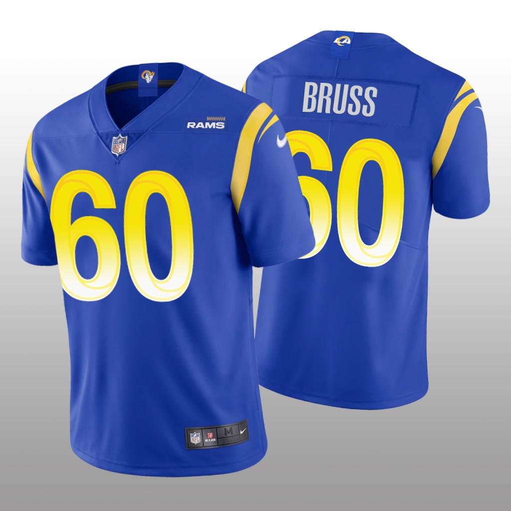 Los Angeles Rams Logan Bruss Royal Jersey Vapor Limited - Men's