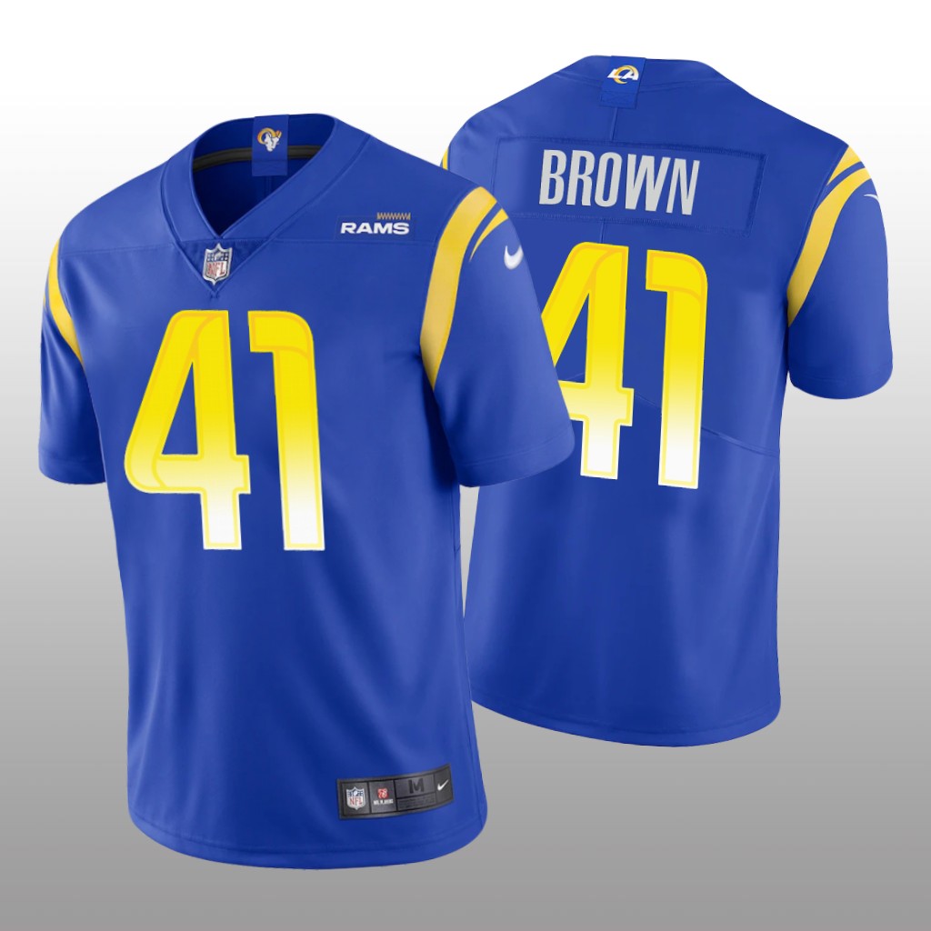 Los Angeles Rams Malcolm Brown Royal Jersey Vapor Limited - Men's