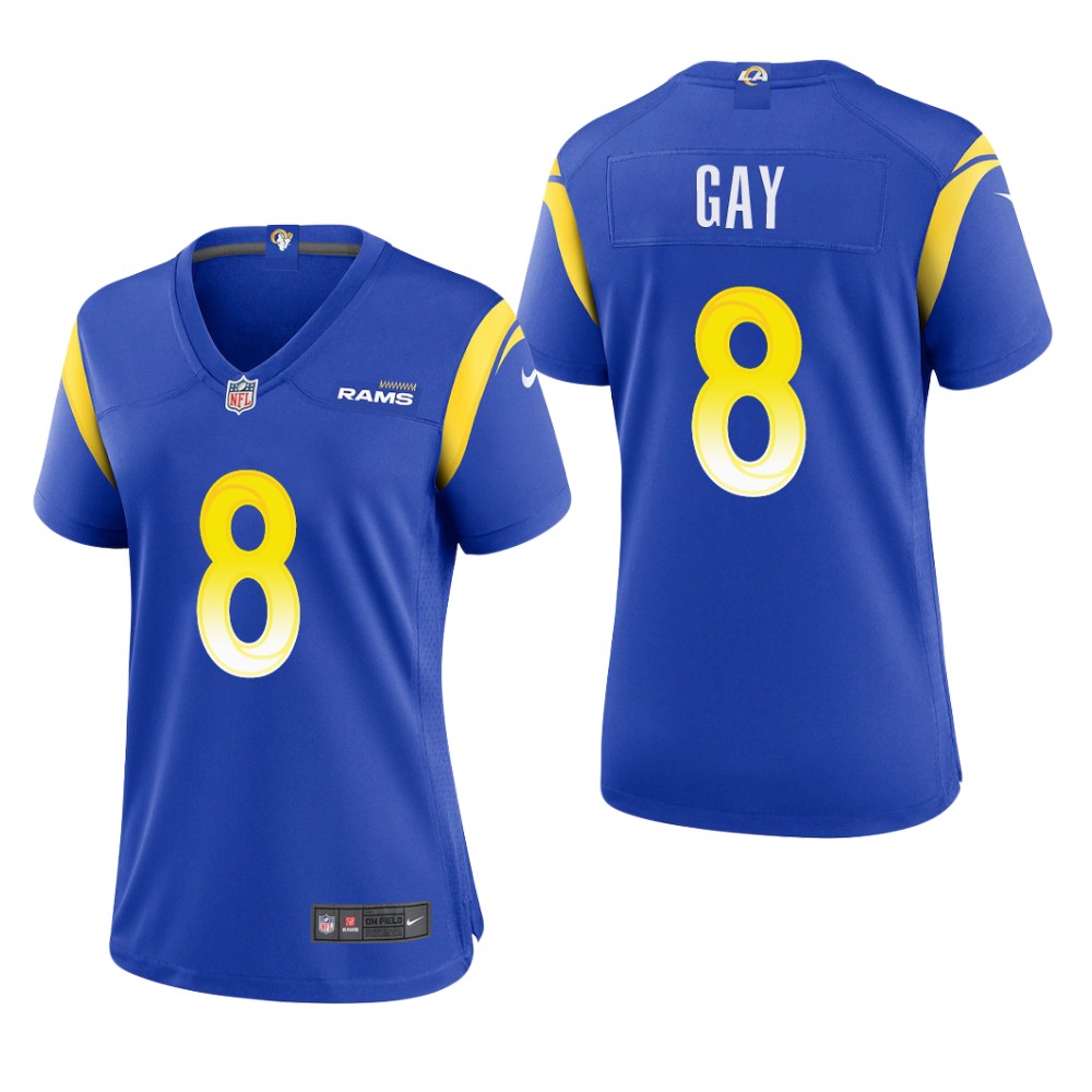 Los Angeles Rams Matt Gay Royal Jersey Game - Women's