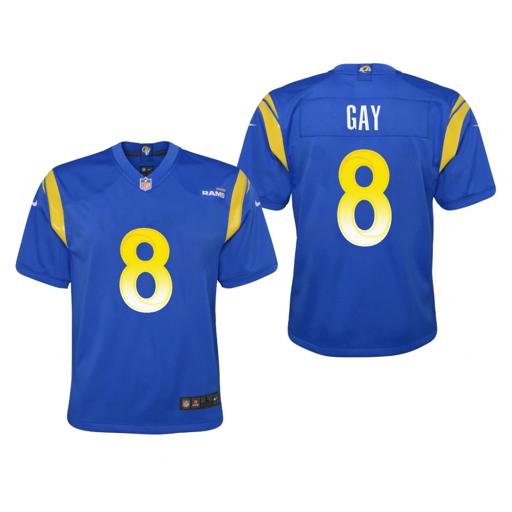 Los Angeles Rams Matt Gay Royal Jersey Game - Youth