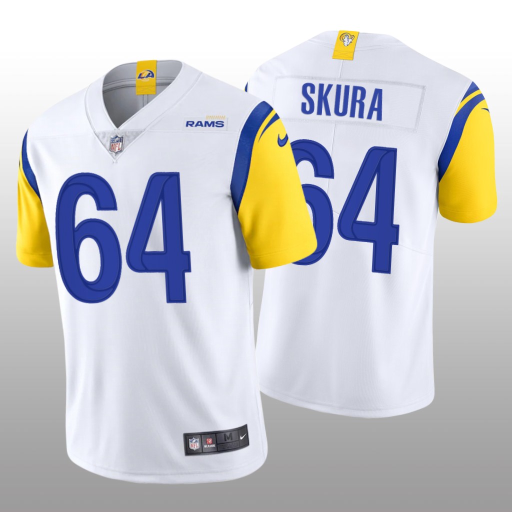 Los Angeles Rams Matt Skura White Jersey Alternate Vapor Limited - Men's