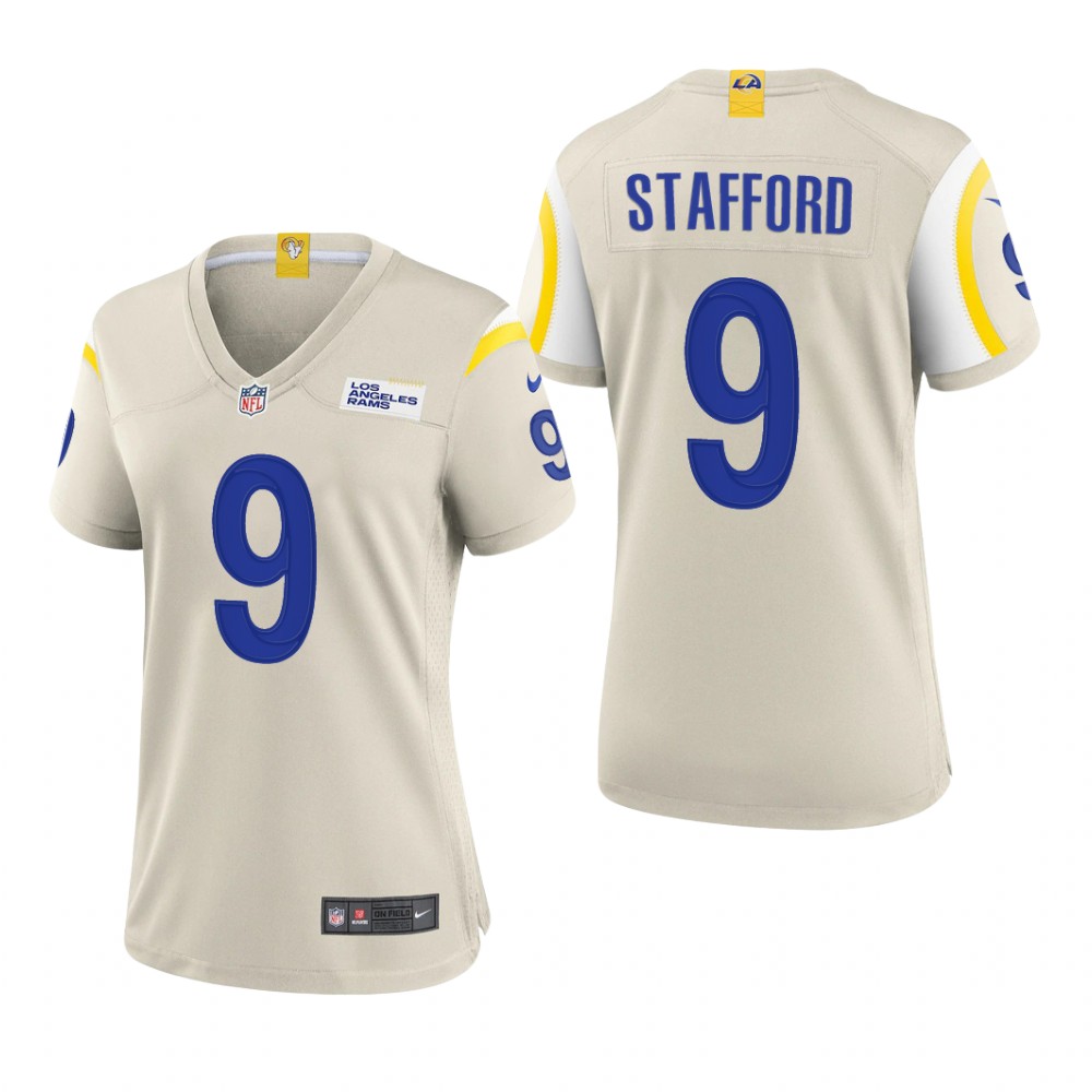 Los Angeles Rams Matthew Stafford Bone Jersey Game - Women's