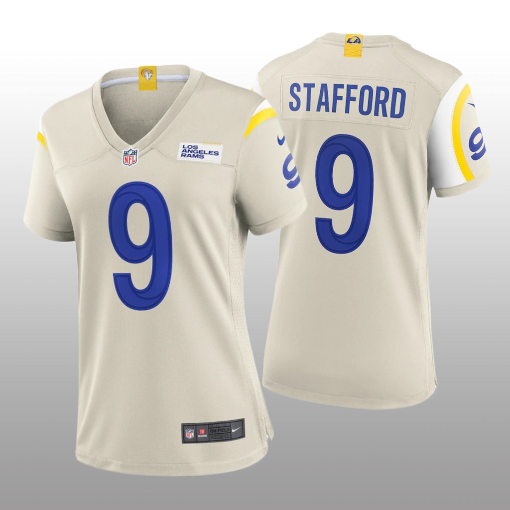 Los Angeles Rams Matthew Stafford Bone Jersey Game - Women's