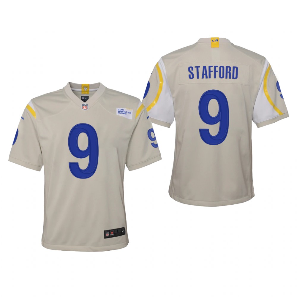 Los Angeles Rams Matthew Stafford Bone Jersey Game - Youth