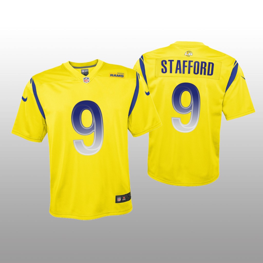 Los Angeles Rams Matthew Stafford Gold Jersey Inverted Legend - Youth