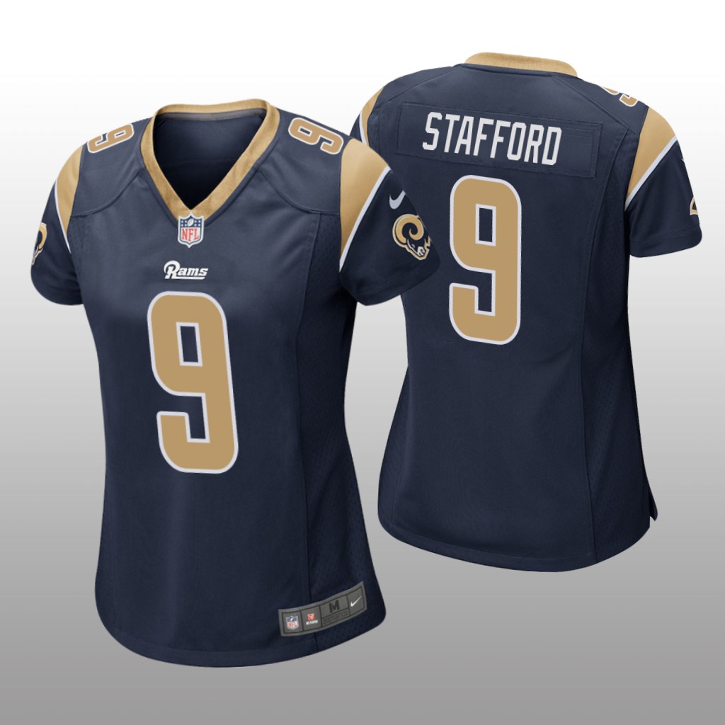 Los Angeles Rams Matthew Stafford Navy Jersey Game - Women's