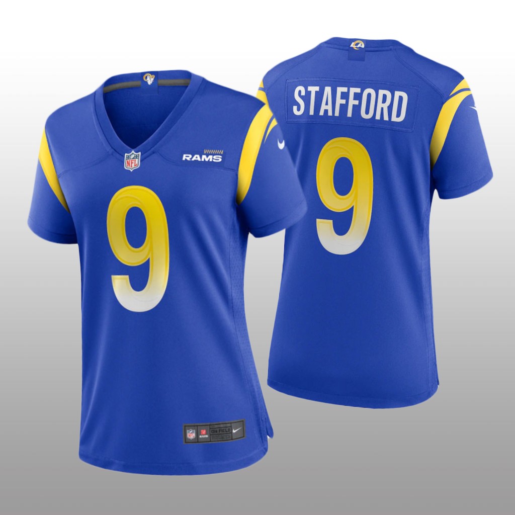 Los Angeles Rams Matthew Stafford Royal Jersey Game - Women's