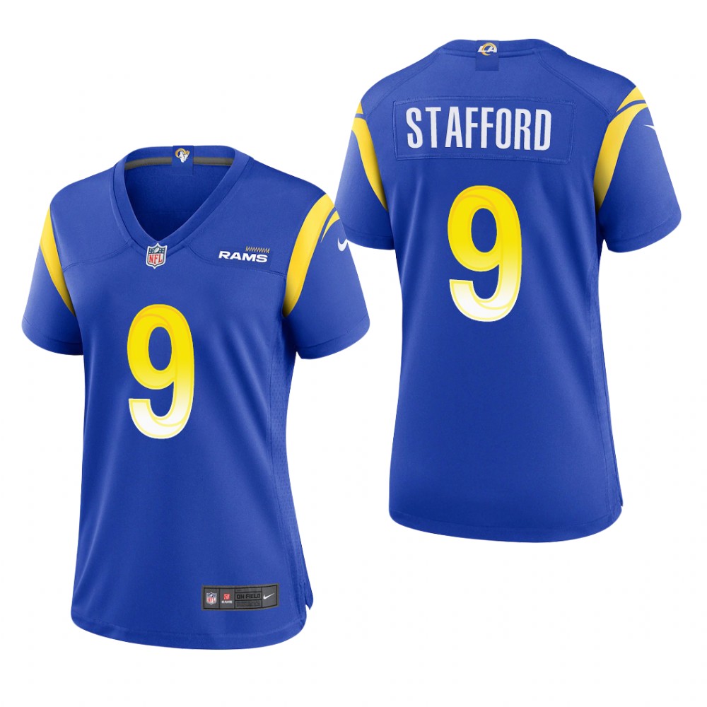 Los Angeles Rams Matthew Stafford Royal Jersey Game - Women's