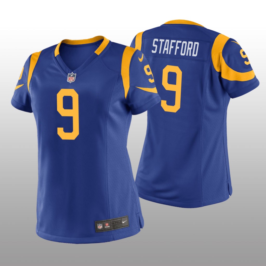 Los Angeles Rams Matthew Stafford Royal Jersey Game - Women's