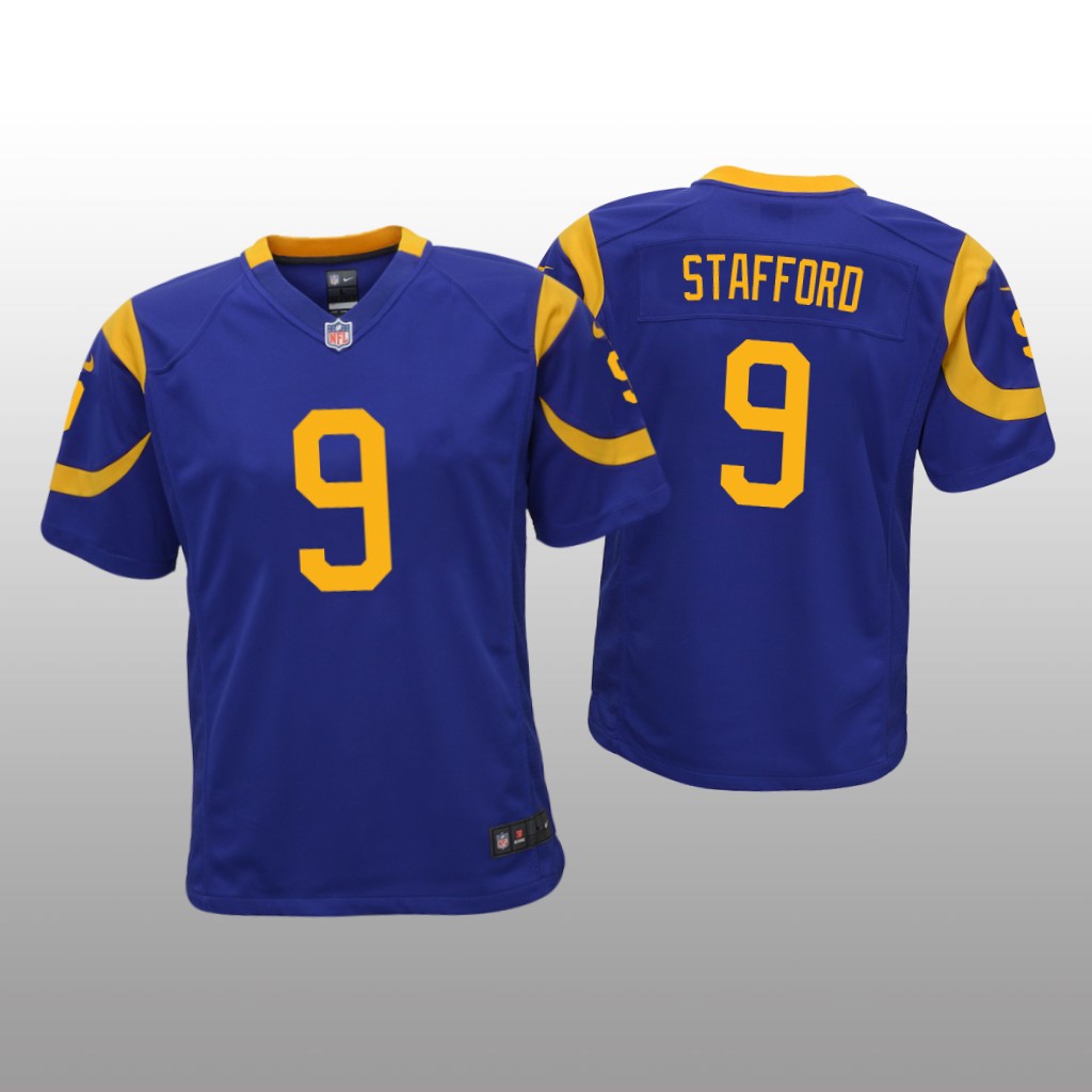 Los Angeles Rams Matthew Stafford Royal Jersey Game - Youth