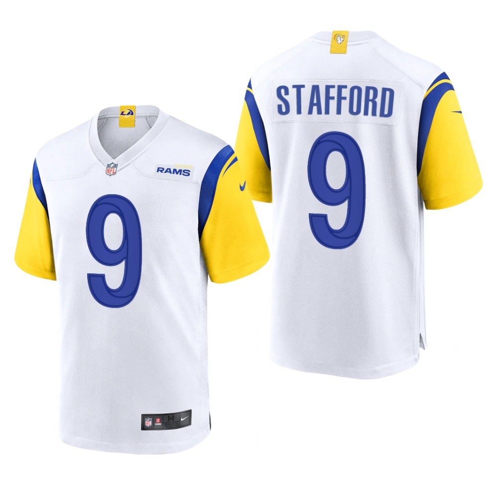 Los Angeles Rams Matthew Stafford White Jersey Alternate Game - Men's
