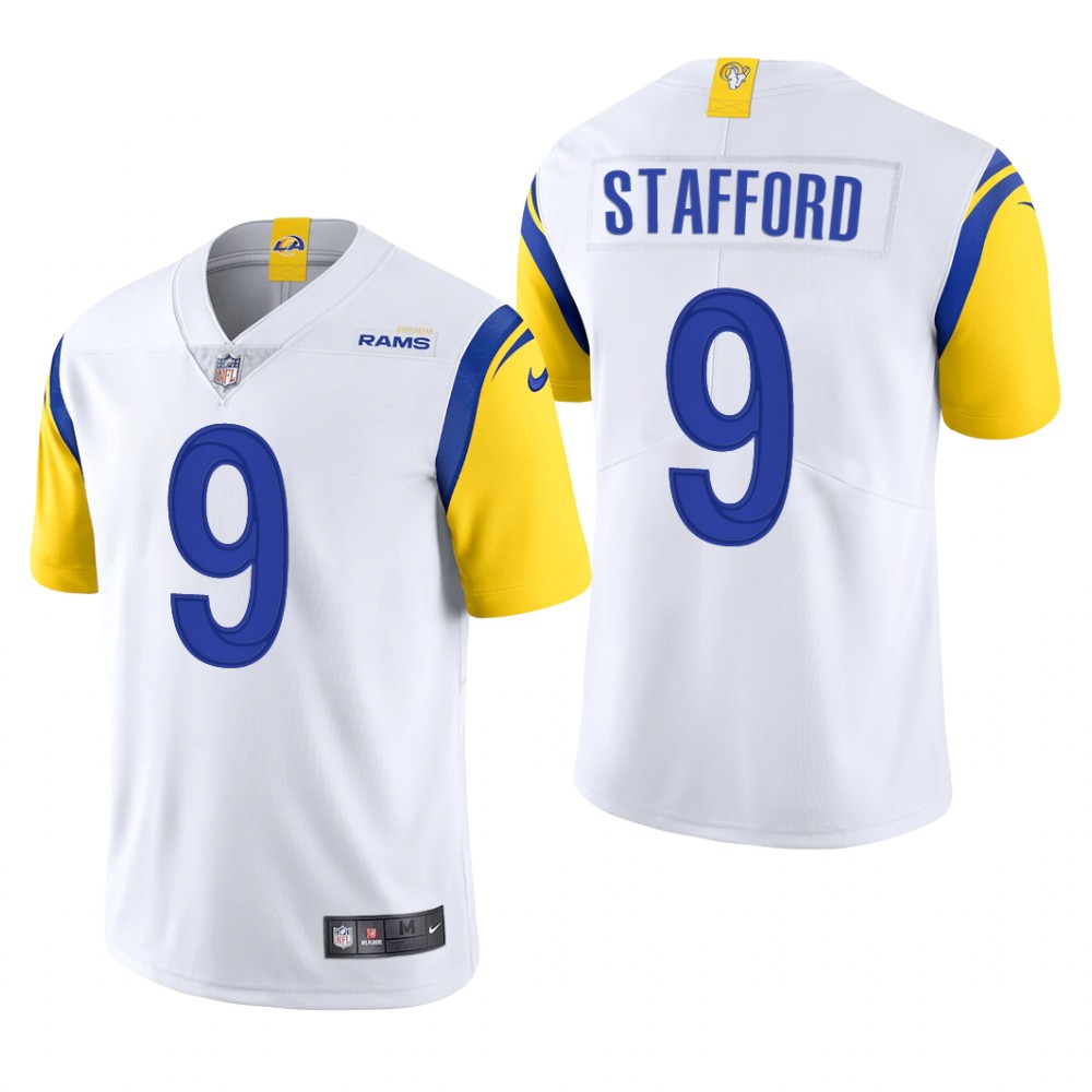 Los Angeles Rams Matthew Stafford White Jersey Vapor Limited - Men's