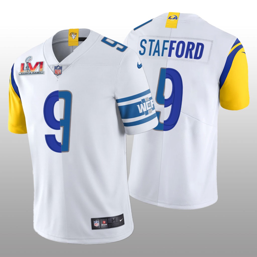 Los Angeles Rams Matthew Stafford White Split Limited Super Bowl LVI - Men's