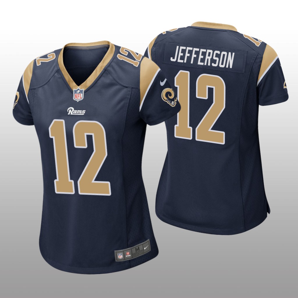 Los Angeles Rams Navy 2020 NFL Draft Van Jefferson Game Jersey