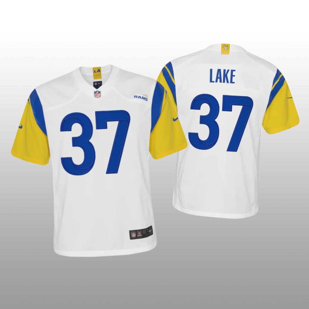 Los Angeles Rams Quentin Lake White Jersey Alternate Game - Youth