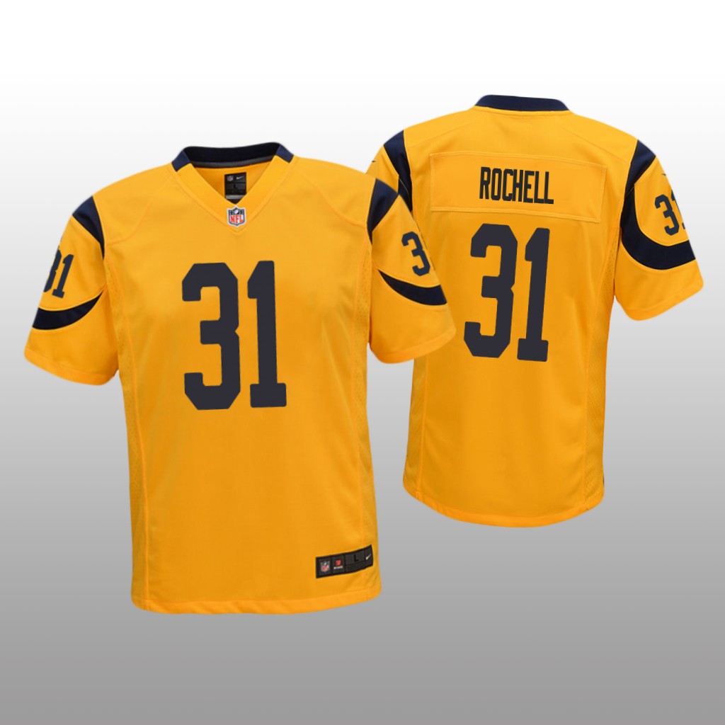 Los Angeles Rams Robert Rochell Gold Jersey Color Rush Game - Youth