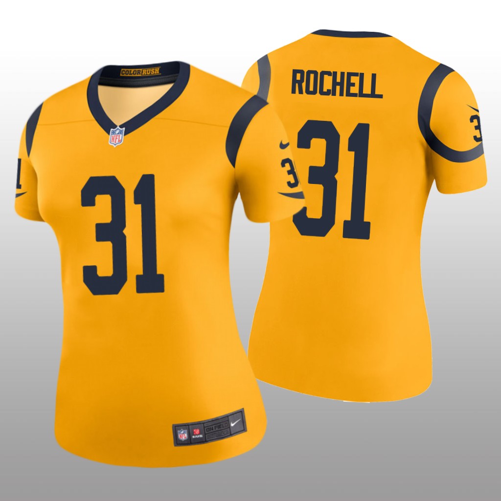 Los Angeles Rams Robert Rochell Gold Jersey Color Rush Legend - Women's