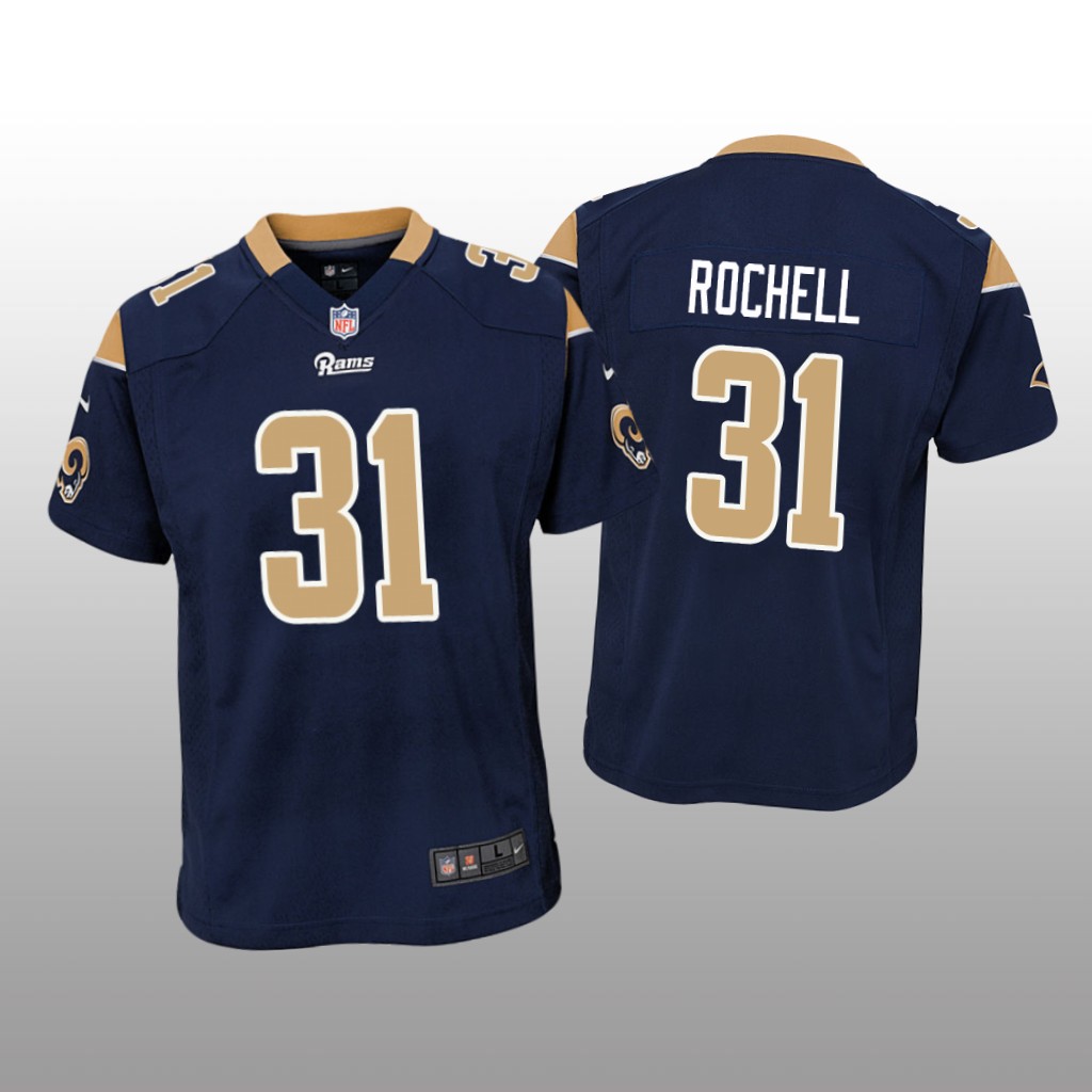 Los Angeles Rams Robert Rochell Navy Jersey Game - Youth