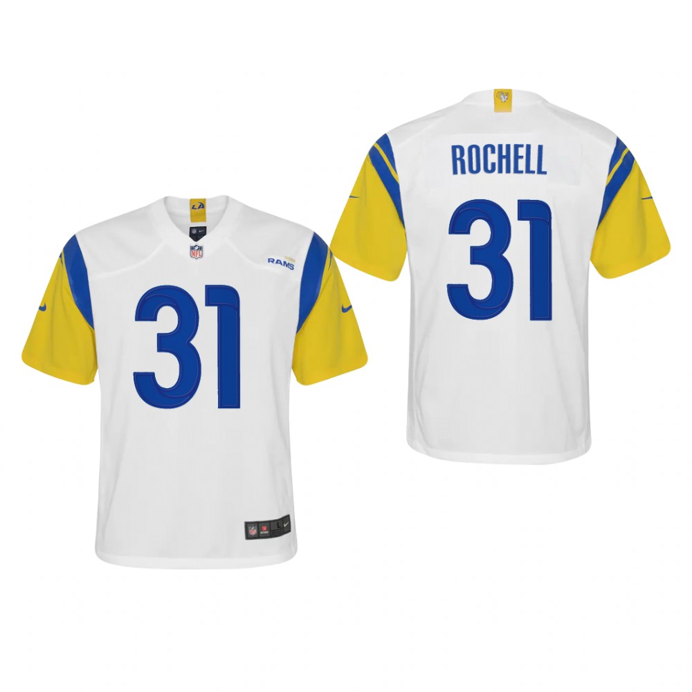 Los Angeles Rams Robert Rochell White Jersey Alternate Game - Youth