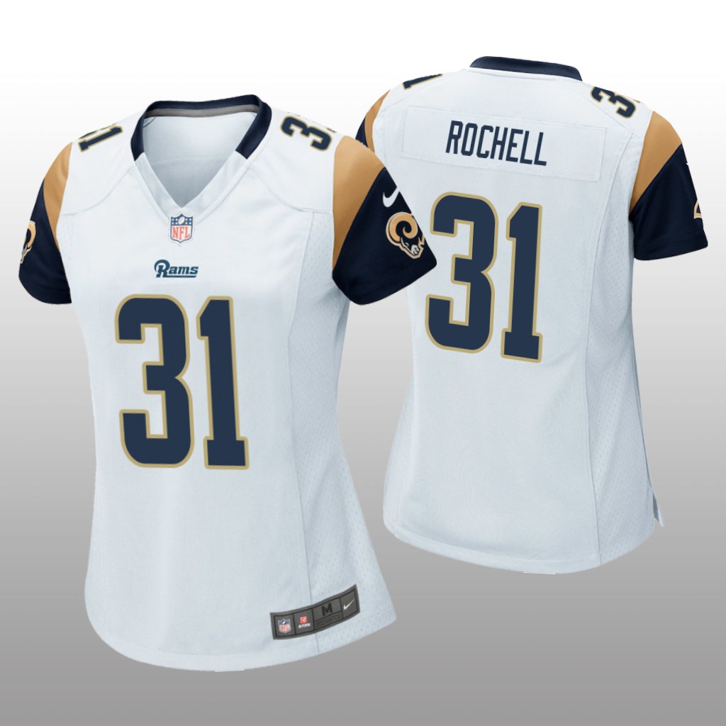 Los Angeles Rams Robert Rochell White Jersey Game - Women's