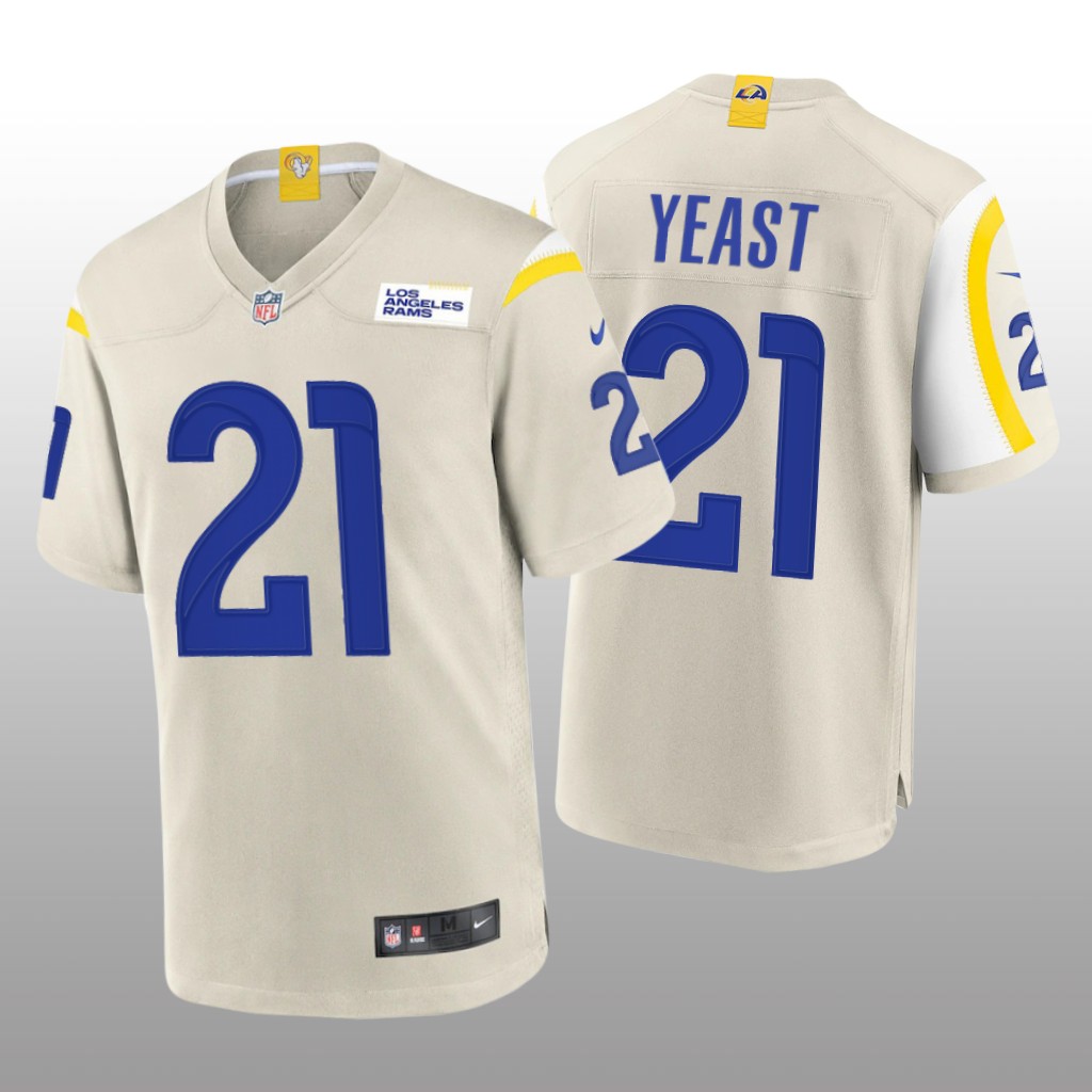 Los Angeles Rams Russ Yeast Bone Jersey Game - Men's