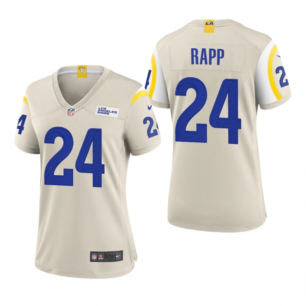Los Angeles Rams Taylor Rapp Bone Jersey Game - Women's