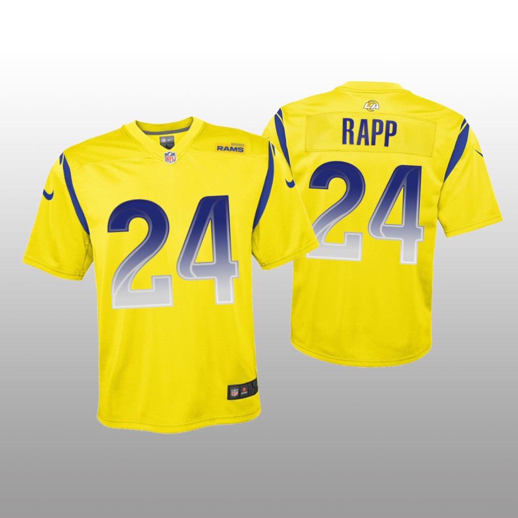 Los Angeles Rams Taylor Rapp Gold Jersey Inverted Legend - Youth