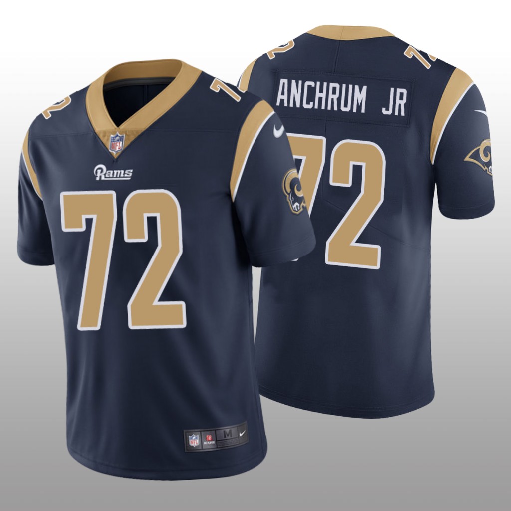 Los Angeles Rams Tremayne Anchrum Jr. Navy Jersey Vapor Limited - Men's