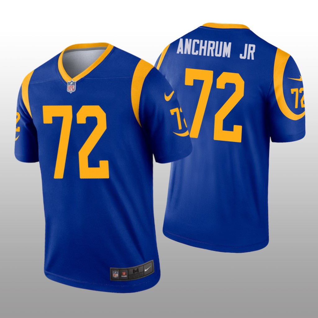 Los Angeles Rams Tremayne Anchrum Jr. Royal Jersey Legend - Men's