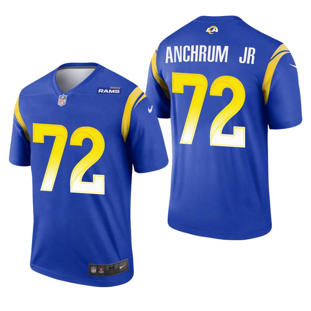 Los Angeles Rams Tremayne Anchrum Jr. Royal Jersey Legend - Men's