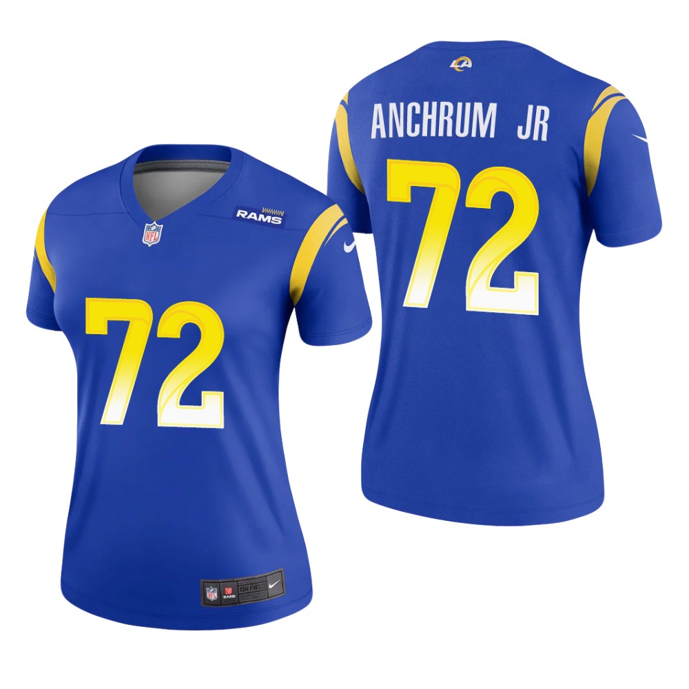 Los Angeles Rams Tremayne Anchrum Jr. Royal Jersey Legend - Women's