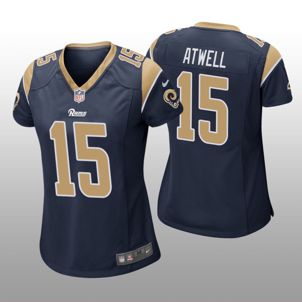 Los Angeles Rams Tutu Atwell Navy Jersey Game - Women's