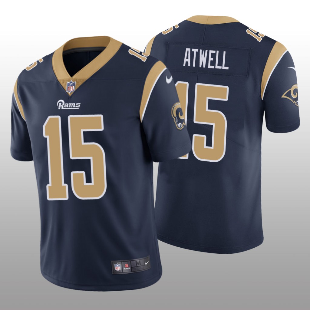 Los Angeles Rams Tutu Atwell Navy Jersey Vapor Limited - Men's