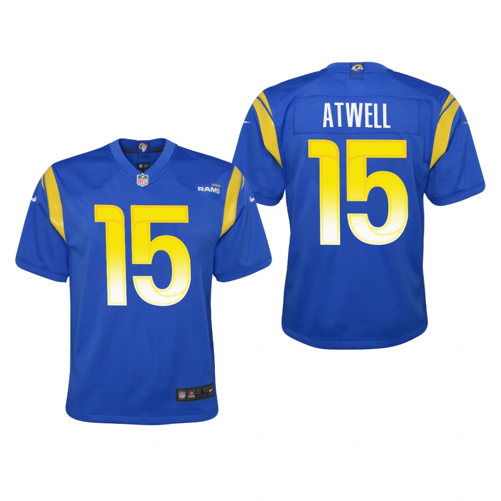 Los Angeles Rams Tutu Atwell Royal Jersey Game - Youth