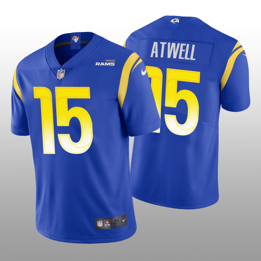 Los Angeles Rams Tutu Atwell Royal Jersey Vapor Limited - Men's