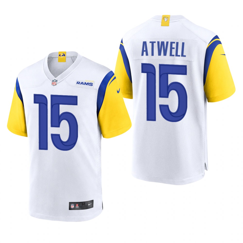 Los Angeles Rams Tutu Atwell White Jersey Alternate Game - Men's
